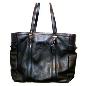 Coach leather tote bag